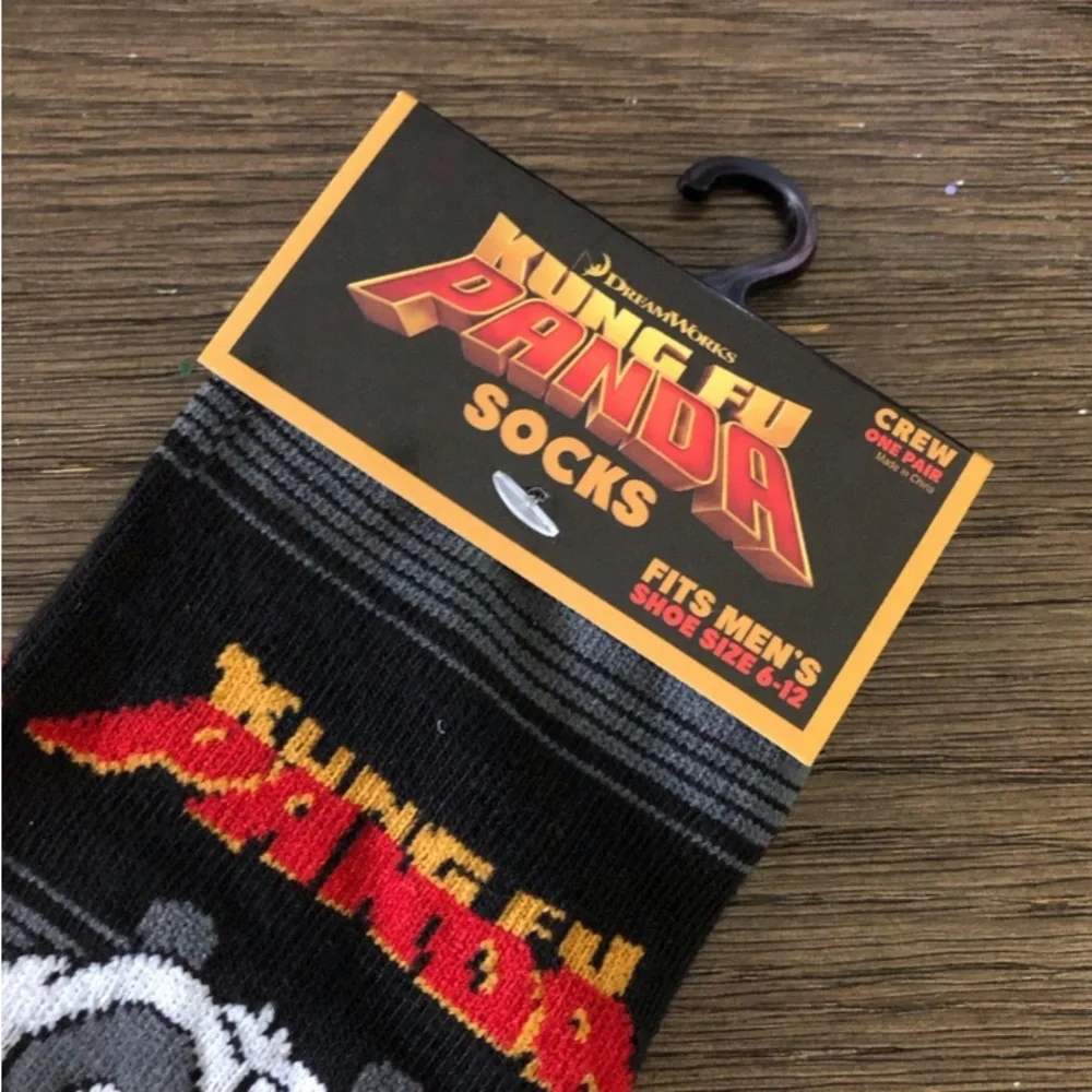Kung Fu Panda novelty men’s crew socks